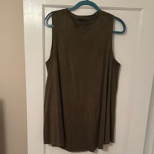 Sleeveless Olive Green Women's Dress